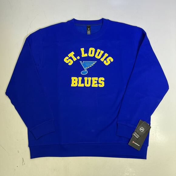 LULULEMON Other - LULULEMON St. Louis Blues Steady State College Crewneck Men's Sz XL Cobalt Blue